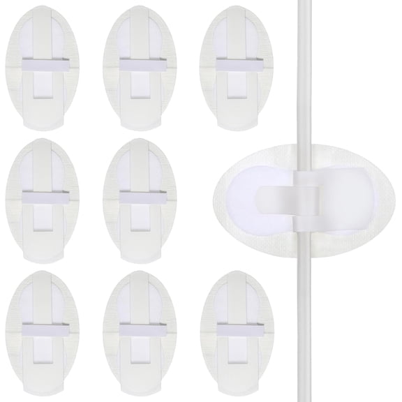10pcs Catheter Stabilization Device Legband Holder Sticker Catheter Tube Holder Perspiration Holes Legband Holder Urine Bag Holder Care, White, 11X6.5X0.5CM