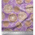thumbnail image 1 of Soimoi Poly Georgette Fabric Floral Mandala Artistic Print Fabric by The Yard 52 Inch Wide, 1 of 1