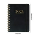 thumbnail image 2 of 2025-2026 Schedule Planner with Date Notes, Premium Faux Leather Cover, Coil Bound for Flat Layout, Thick Quality Paper, Versatile for Daily Planning and Journaling, 2 of 5