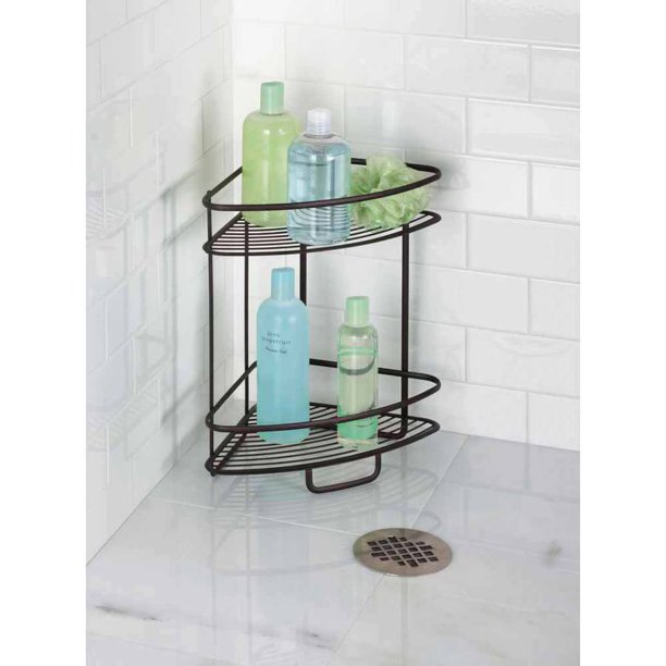 InterDesign Axis 2Tier FreeStanding Shower Shelf