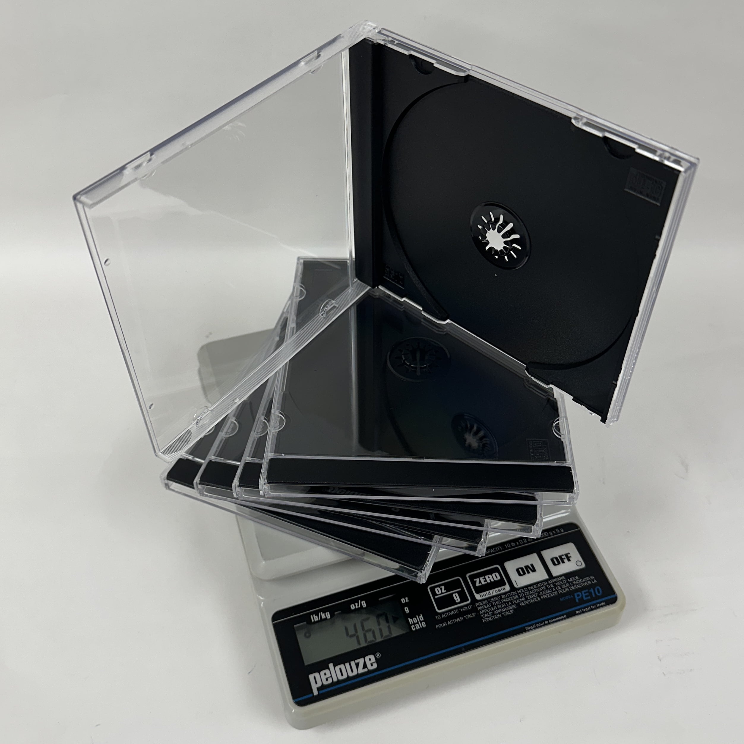 CheckOutStore 50 Original Vintage Old Style Standard Black CD Jewel Case (Heavy Duty) 90g