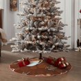 thumbnail image 4 of Sikiie Sloths Need More Coffee Nativity Christmas Tree Skirt, Jesus Christian Winter Holiday Tree Mat Decoration(30-48IN)48", 4 of 6