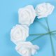 thumbnail image 1 of Raindrops 50Pcs White Foam Rose Artificial Wedding Bouquet for Decorative Special Occasions, 1 of 4