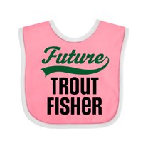 Inktastic Fishing Future Trout Fisher Boys or Girls Baby Bib