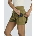 thumbnail image 3 of 4 Pack: Women's Active Skort Lightweight Comfy & Breathable Tennis Golf Skirt (Available&nbsp;in&nbsp;Plus&nbsp;Size), 3 of 7