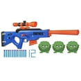 thumbnail image 1 of Nerf Fortnite BASR-R Bolt Action Blaster --  Includes 3 Bush Targets, Removable Scope, Removable 6-Dart Clip, 6 Official Nerf Elite Darts, 1 of 8