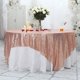 thumbnail image 1 of Mantel de lentejuelas PartyDelight, cuadrado, brillante, dorado rosa, 180 x 180 cm, 1 of 1