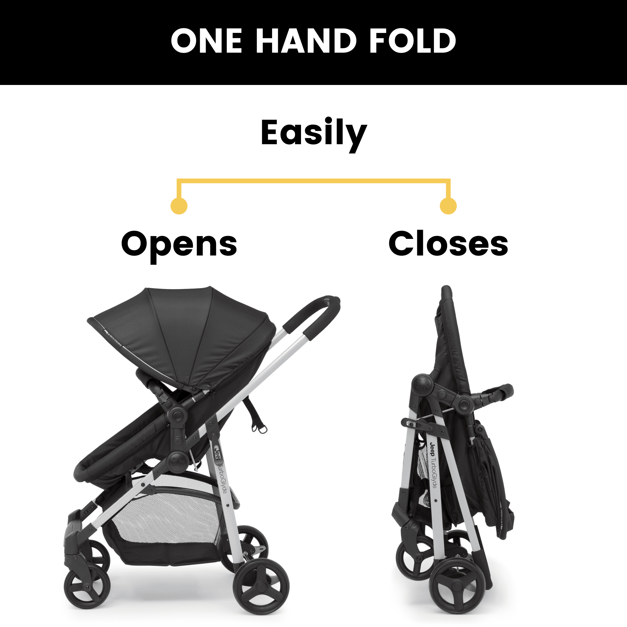 Jeep TurboGlyde 3 in 1 Stroller by Delta Children Black Walmart