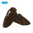 thumbnail image 3 of Uxcell Shoe Covers, 1 Pair Reusable Thicker Shoe Protector Covers for Home Indoor, Brown, 3 of 6