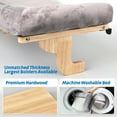 thumbnail image 4 of CozyNestFinds Cat Perch for Window Sill with Bolster- Orthopedic Hammock Design with Premium Hardwood& Robust Metal Frame -Cat Window Seat for Large Cats and Kittens -Natural Color Wood with Gray Bed, 4 of 11