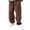 Q18 Brown, variant on Mifsaly Mens Fleece Pants Warm Thick Winter Jogger Pants Casual Loose Fit Elastic Waistband Lounge Bottoms with Pockets Black,M