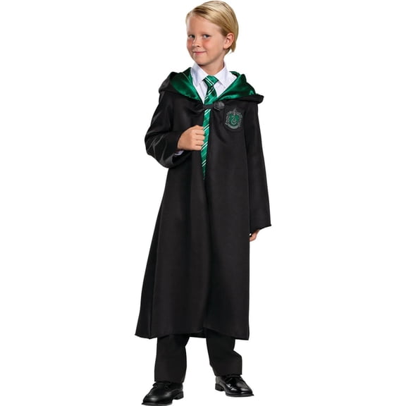 Disguise Kids' Classic Harry Potter Slytherin Robe Costume - Size 10-12