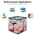 thumbnail image 2 of Alpaca Large Capacity Foldable Storage Basket Organizer Bins with Handle, 10.8"x10.5"x10.6", Cube Organizer, 2 of 6