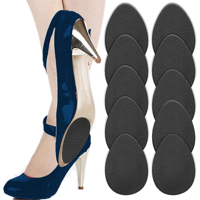 5 pares de almohadillas antideslizantes autoadhesivas para zapatos, de goma, con protector de suela.