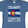 thumbnail image 4 of Inktastic Established August 1, 1876 Colorado Flag Boys or Girls Baby Bodysuit, 4 of 5