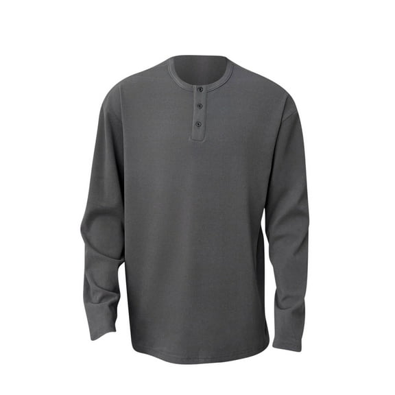 CHGBMOK Men's T-shirts Stand Up Collar Thick Velvet Inner Layer T-shirt Base Long Sleeved T-shirt Long Sleeved Round Neck Top/Shirt,Sizes M-3XL