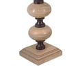 thumbnail image 3 of 23, 18, 14 Inch Set of 3 Candleholders in Pillar Accent Wood Orbs, Brown- Saltoro Sherpi, 3 of 5