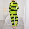 thumbnail image 5 of Kll Lemon Print Women'S Long Sleeve Pajamas With Pants Sleepwear Loungewear 2 Set-Xx-Large, 5 of 9