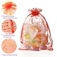 thumbnail image 3 of 50PCS Moon Star Organza Bags, 3X4 Organza Jewelry Candy Bags, Mixed Color Organza Favor Bags Gift Pouch with Drawstring for Wedding Party, 3 of 7