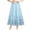 Light Blue, variant on PBFRDSJ Boho Maxi Skirt for Women Eyelet Embroidery Elastic High Waist A-Line Summer Casual Beach Long Skirt Ruffle Tiered Skater