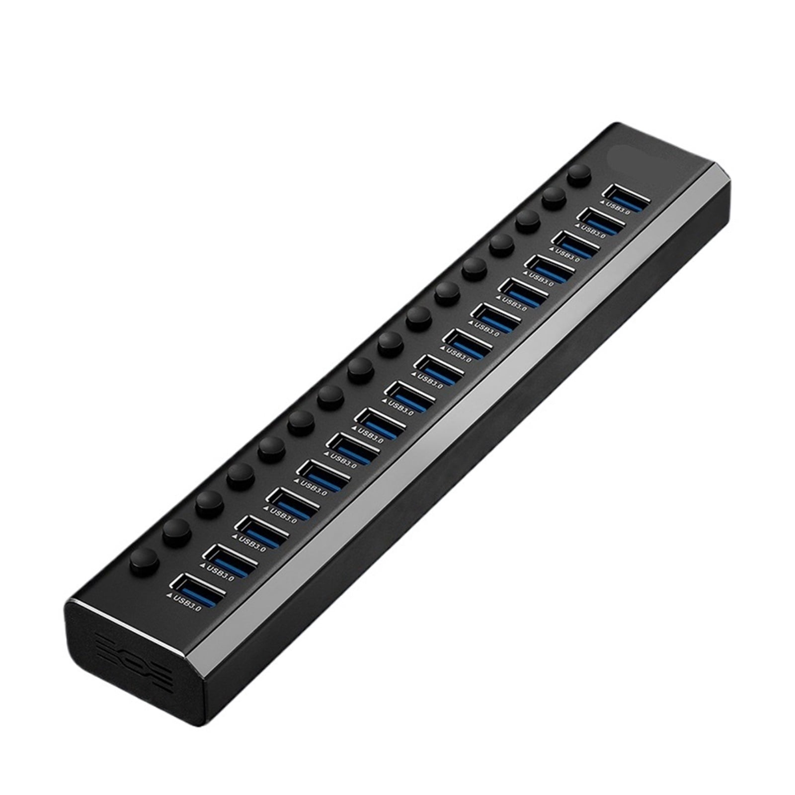 USB 3.0 Hub Aluminum 10/13/16 Port Expander USB Powered Data Hub Splitter ,Powerful Charging