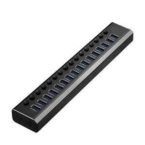 USB 3.0 Hub aluminium 10/13/16 Expander port USB Splitter de Hub de données alimenté