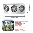 thumbnail image 2 of Car Exhaust Fan USB Rechargeable/solar Air Circulation Cooling and Heat Dissipation High Wind Power 3 Head Ventilation Fan ,Easy Installation, 2 of 7
