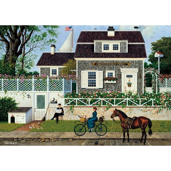 500 Piece Jigsaw Puzzle - Charles Wysocki - in Spring - 500 Large Piece Jigsaw Puzzle
