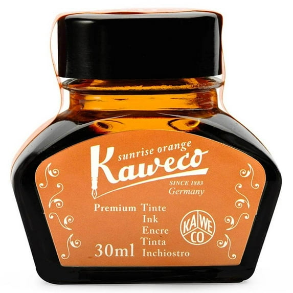 Kaweco 10000999 30 ml Ink Bottle - Sunrise Orange
