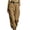 Khaki, variant on Cargo Baggy Pants for Women Lounge Pull on Palazzo Joggers with Pockets Lightweight Workout Hiking Clothes
