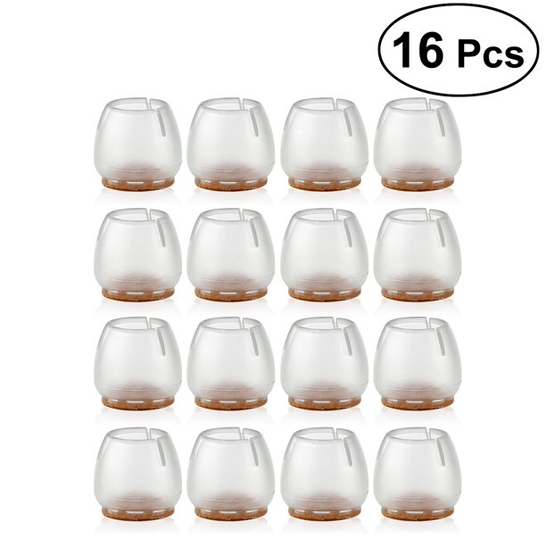 NUOLUX 16pcs Silicone Chair Leg Caps Feet Pads Furniture Table Covers