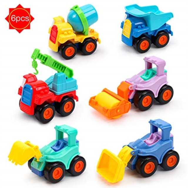baby girl push along car