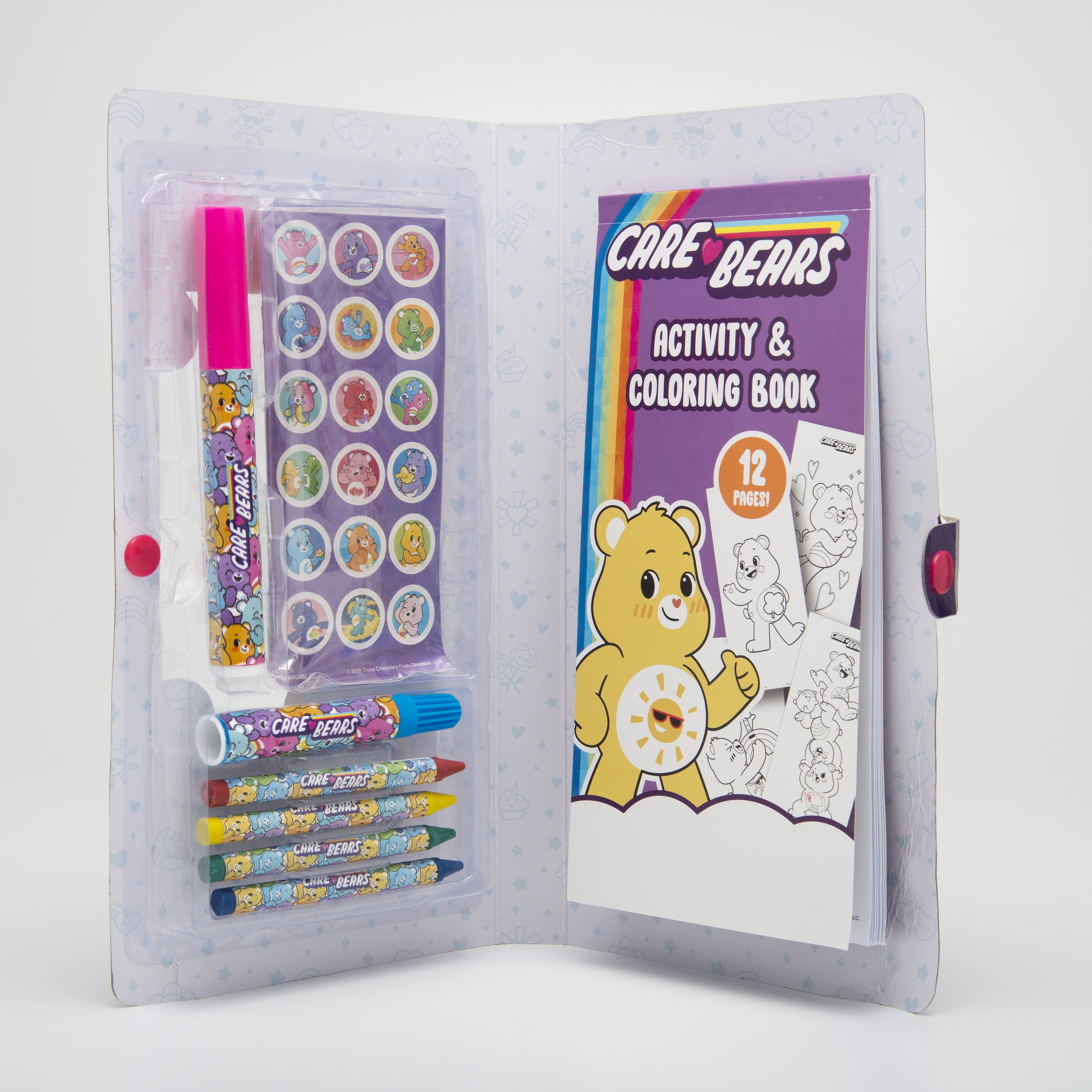 Kangaru Brand Care Bears Color and Sticker Case