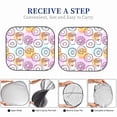 thumbnail image 5 of Kdxio Donuts And Coffee Print 2-Piece Sun Shade Front Windshield - Foldable Car Front Window Sunshades For Most Sedans Suv Truck, 5 of 6