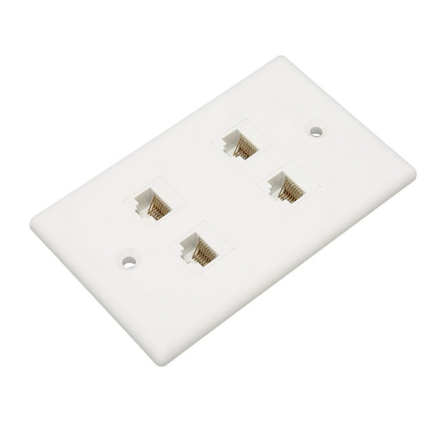 Placa de pared para Internet, placa de pared para Ethernet, placa de pared para 4 gatos, características mejoradas de la placa de pared
