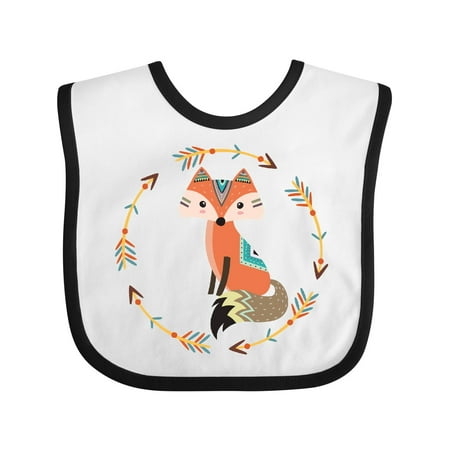 

Inktastic Tribal Forest Fox Cute Woodland Gift Baby Boy or Baby Girl Bib