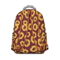 thumbnail image 3 of "Floral Print Backpack with Sunflower Design - Wildflower School Bag for Women, Large Capacity College Backpack, Ergonomic Straps for Comfort, Stylish & Functional", 3 of 6