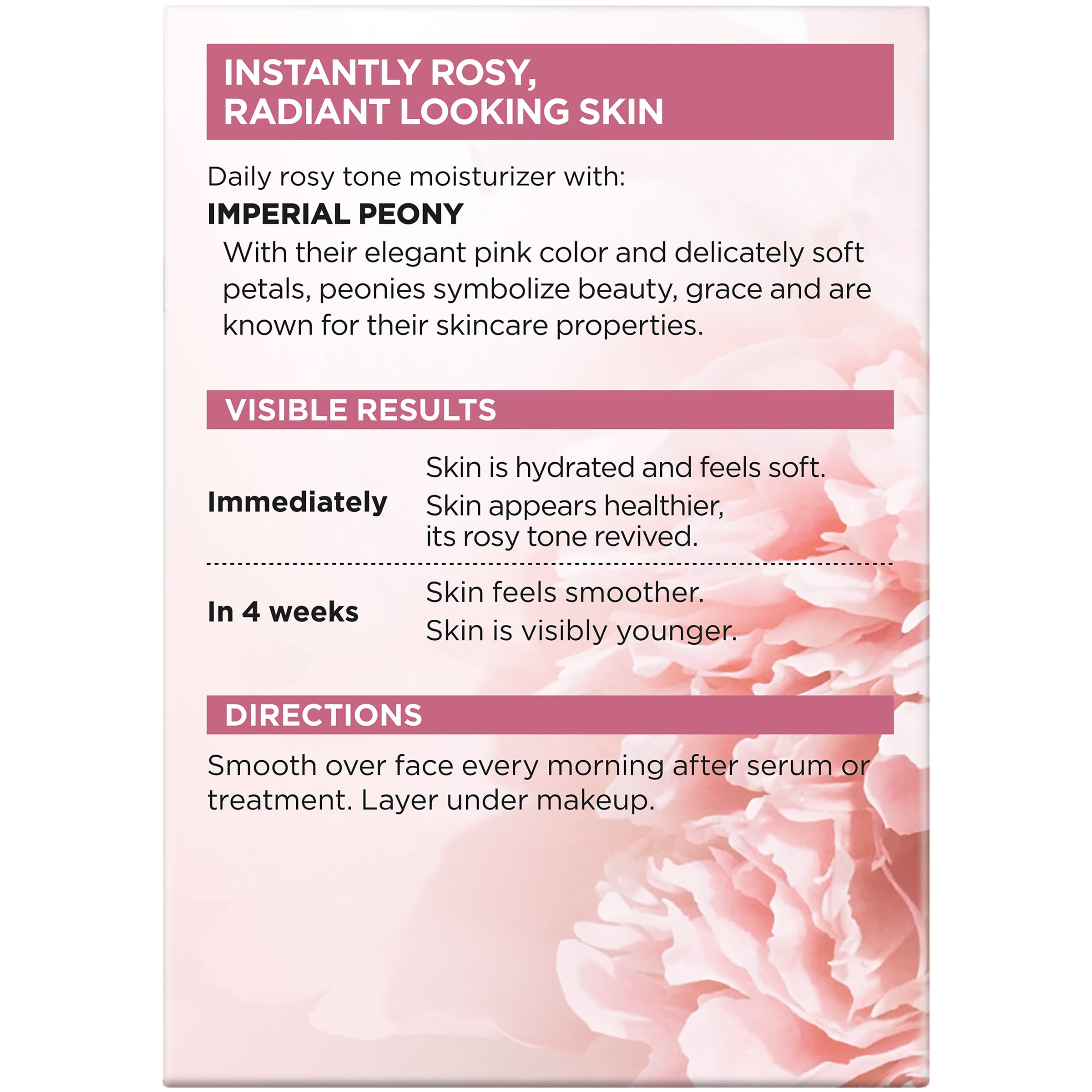 L'Oreal Paris Rosy Tone Moisturizer for Mature Dull Skin Face Moisturizer,  1.7 oz - Walmart.com