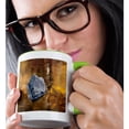 thumbnail image 2 of 3drose, Tennessee, Great Smoky Mountain Np, Autumn Reflections., 15oz Two-tone Green Mug, 2 of 6
