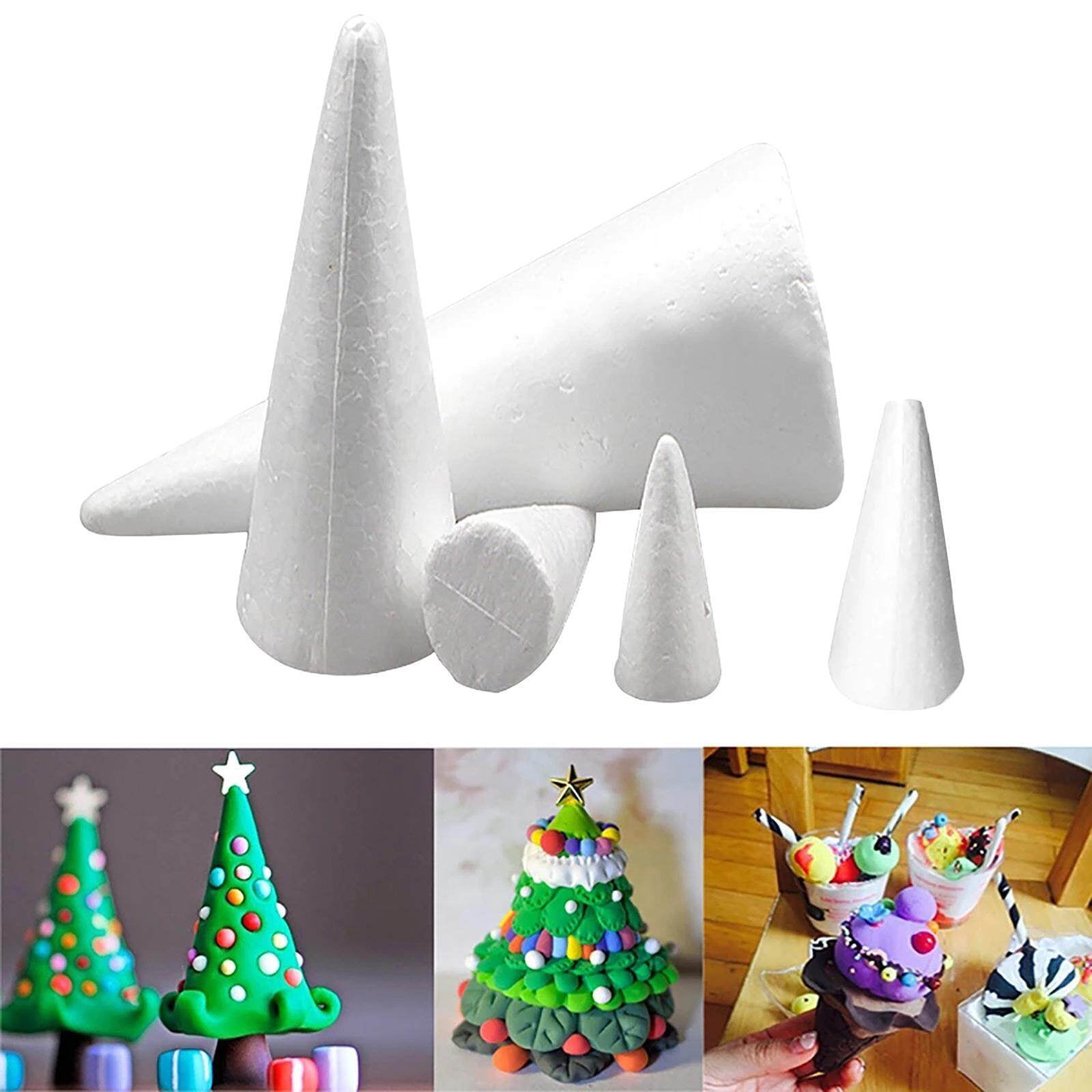 Foam Spikes OnIUeZky 12PCS Foam Cones Styrofoam Cones White Styrofoam ...