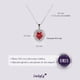 thumbnail image 5 of Collar para Mujer de Plata .925 con Zirconia Cúbica, LuckyLy  Cadena y Dije de Corazón Brillante – Joyería Ideal como Regalos para Mamá y Regalos para Mujer San Valentín y Navidad, Modelo Zaria rojo, 5 of 7
