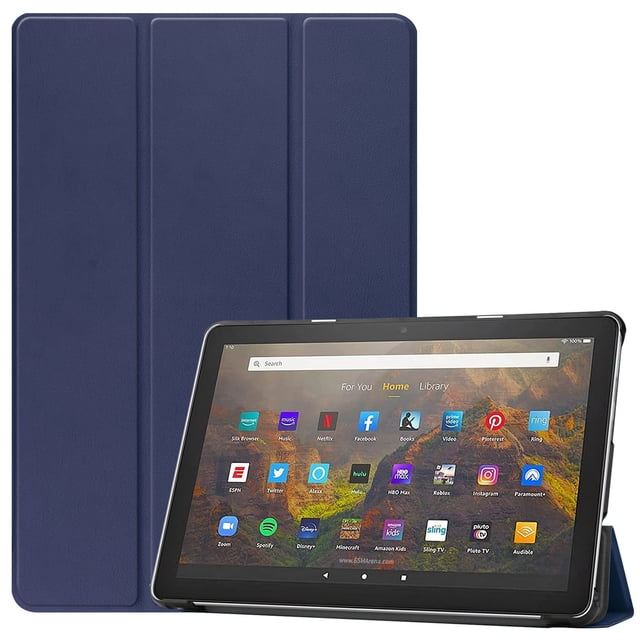Creatine Shockproof Leather Slim Lightweight Stand Case Cover For Kindle Fire HD 10 2021