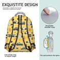thumbnail image 5 of Police and Sheriff Yellow Pattern Backpack for School, Cute School Bag with Adjustable Shoulder Straps and Padded Back, 15.3"x11"x7.1", 5 of 5