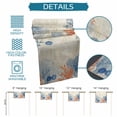 thumbnail image 6 of Orange Navy Blue Coral Table Runner 72 Inches, Summer Beach Coastal Retro Bed Runner Dresser Scarves Tabletop for Indoor Outdoor Parties/Ceremony/Banquet, 16" x 72", 6 of 9