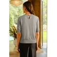 thumbnail image 5 of Arach&Cloz Women's Wool Blend Elegant Crew Neck Sweaters for Fall 2025, 5 of 6