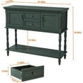 thumbnail image 2 of Farmhouse Console Table,Wooden Entryway Sofa Table w/ 2-Door Cabinet & 2 Drawers,Coffee Bar,Entryway Table with Storage Shelf,Sofa Tables Buffet Sideboard for Kitchen, Hallway, Dining, Living Room, 2 of 5