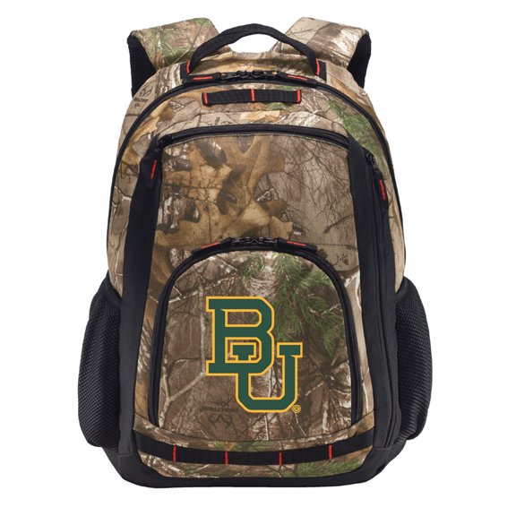 RealTree Camo Baylor Backpack Baylor University Camo Backpack with Laptop Computer Section