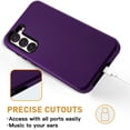 thumbnail image 3 of Pour Samsung Galaxy S23 (6,1 Pouces) Étui Hybride Antichoc Robuste Étui Rigide --Violet, 3 of 9