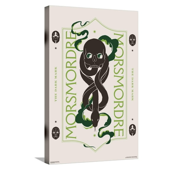Harry Potter: Darker Arts - Morsmordre Canvas Wall Poster, 14.725" x 22.375"