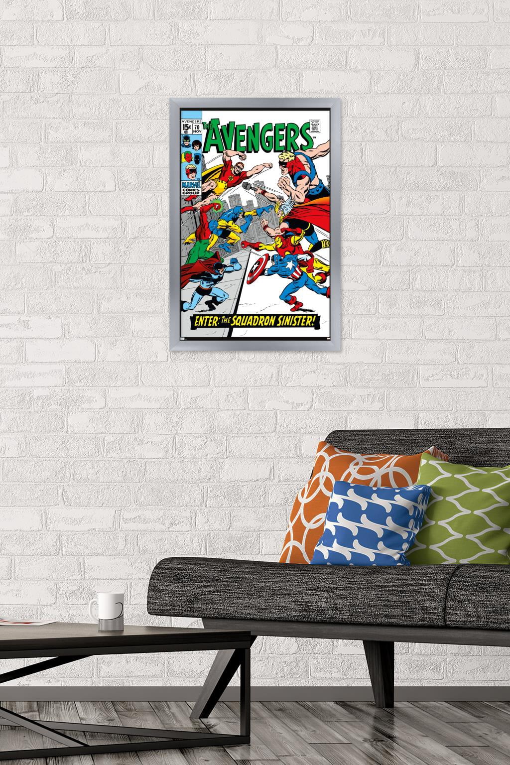 Marvel Comics - Avengers #70 Wall Poster, 14.725" x 22.375" Framed
